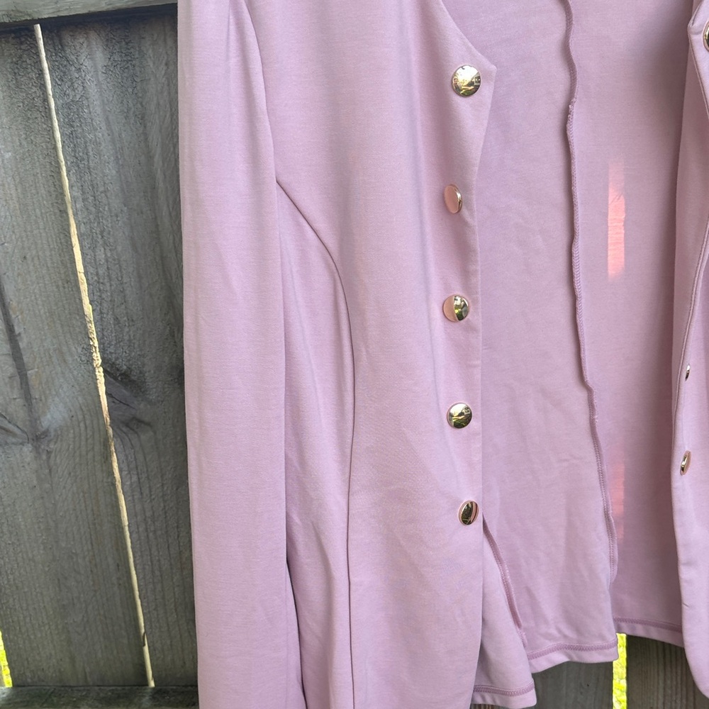 Elegant Pink Women's Blazer - Picture 2 of 8